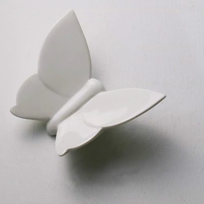 Creativity Ceramics Butterfly Wall Mount Stereoscopic Background Wall Modern Home Decoration Children'S Room Hanging Decorations