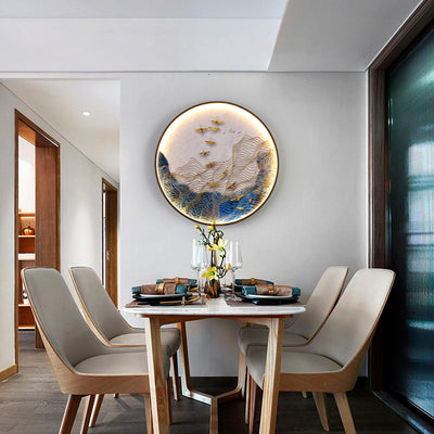 Modern Art Wall Lamp – Aluminum Hanging Light for Living Room and Tea Room
